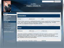 Tablet Screenshot of gregschmidtlaw.com